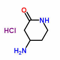 4-氨基-2-哌啶酮盐酸盐分子式结构图