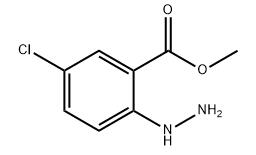 methyl 5-chloro-2-hydrazinylbenzoate分子式结构图