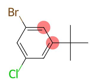 1-溴-3-叔丁基-5-氯苯分子式结构图