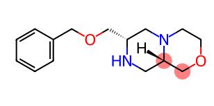 (7S,9AS)-7-((苄氧基)甲基)八氢吡嗪并[2,1-C][1,4]噁嗪分子式结构图