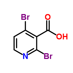 2,4-二溴烟酸分子式结构图