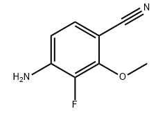 4-氨基-3-氟-2-甲氧基苯甲腈分子式结构图