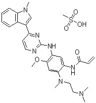 甲磺酸盐AZD9291分子式结构图