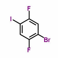 4-溴-2,5-二氟碘苯分子式结构图