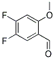 4,5-二氟-2-甲氧基苯甲醛分子式结构图