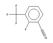 2-氟-3-(三氟甲基)苯甲腈分子式结构图