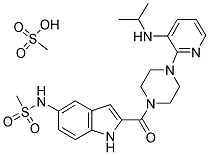 甲磺酸地拉韦啶分子式结构图