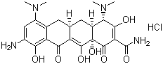 9-氨基米诺环素盐酸盐分子式结构图