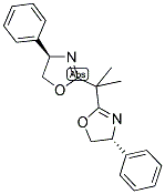 (+)-2,2'-异亚丙基双[(4R)-4-苯基-2-噁唑啉]分子式结构图