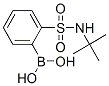 2-(叔丁基氨基)磺酰基苯硼酸分子式结构图