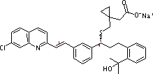 孟鲁司特钠分子式结构图