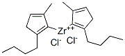 双(1-丁基-3-甲基环戊二烯基)二氯化锆分子式结构图