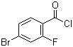 4-溴-2-氟苯甲酰氯分子式结构图