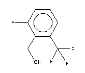 2-氟-6-(三氟甲基)苯甲醇分子式结构图