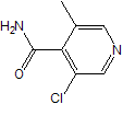 2-氯-4-甲基烟酰胺分子式结构图