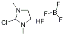 2-氯-1,3-二甲基咪唑鎓四氟硼酸盐分子式结构图