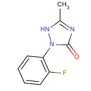 1-(2-氟苯基)-3-甲基-4,5-二氢-1,2,4-三唑啉-5-酮分子式结构图