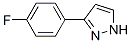 3-(4-氟苯基)-1H-吡唑分子式结构图