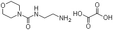 N-(2-氨基乙基)-4-吗啉甲酰胺草酸盐分子式结构图