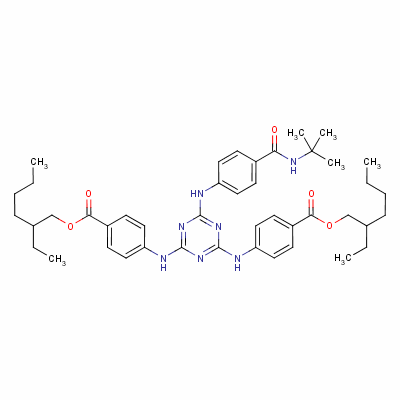 二乙基己基丁酰胺基三嗪酮分子式结构图