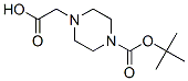 4-Boc-1-哌嗪乙酸分子式结构图