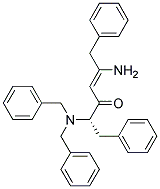 (S,Z)-5-氨基-2-(二苄基氨基)-1,6-二苯分子式结构图