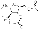 甲基-2-脱氧-2-(三氟甲基)-alpha-D-阿糖胞苷二乙酸酯分子式结构图