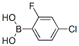 4-氯-2-氟苯硼酸分子式结构图