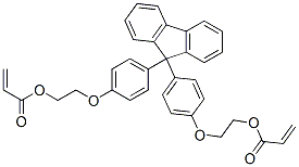 9,9-双[4-(2-丙烯酰氧基乙氧基)苯基]芴分子式结构图