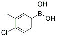 4-氯-3-甲基苯硼酸分子式结构图