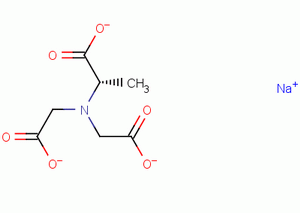 二羧甲基丙氨酸三钠分子式结构图