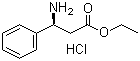 (S)-3-氨基-3-苯丙酸乙酯盐酸盐分子式结构图