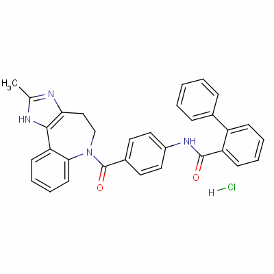 盐酸考尼伐坦分子式结构图