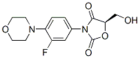 (5R)-3-[3-氟-4-(4-吗啡啉基)苯基]-5-羟甲基-2-恶唑烷酮分子式结构图