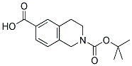 N-Boc-1,2,3,4-四氢异喹啉-6-甲酸分子式结构图