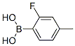 2-氟-4-甲基苯硼酸分子式结构图