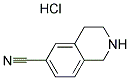 1,2,3,4-四氢异喹啉-6-甲腈盐酸盐分子式结构图