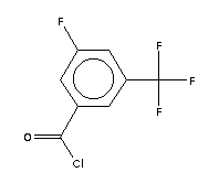 3-氟-5-(三氟甲基)苯甲酰氯分子式结构图