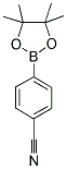 4-(4,4,5,5-四甲基-1,3,2-二恶硼)苯甲腈分子式结构图