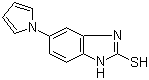 5-(1H-吡咯-1-基)-2-巯基苯并咪唑分子式结构图