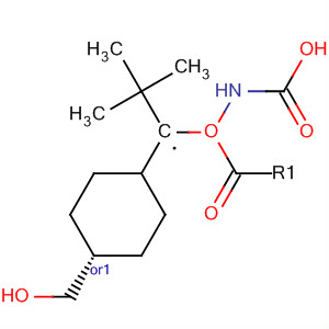 反式-4-(Boc-氨甲基)环己烷甲醇分子式结构图