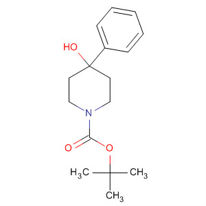 1-Boc-4-苯基-4-羟基哌啶分子式结构图