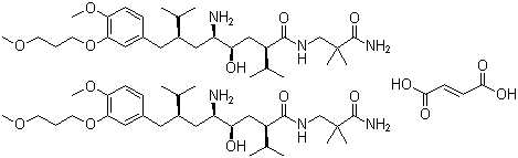 阿利克仑半富马酸盐分子式结构图