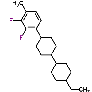 乙基双环己基-2,3-二氟甲基苯分子式结构图