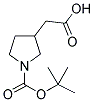 1-Boc-吡咯烷-3-乙酸分子式结构图