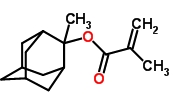 2-甲基-2-甲基丙烯酸金刚烷酯分子式结构图