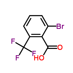 2-三氟甲基-6-溴苯甲酸分子式结构图