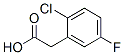 2-氯-5-氟苯乙酸分子式结构图