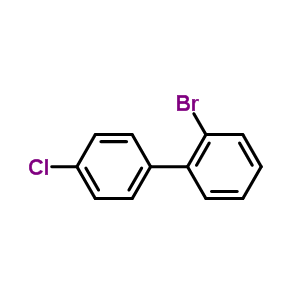 2-溴-4'-氯联苯分子式结构图