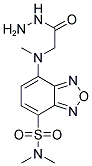 4-(N,N-二甲基氨基磺酰)-7-(N-肼基羰甲基-N-甲基)氨基-2,1,3-苯并恶二唑分子式结构图